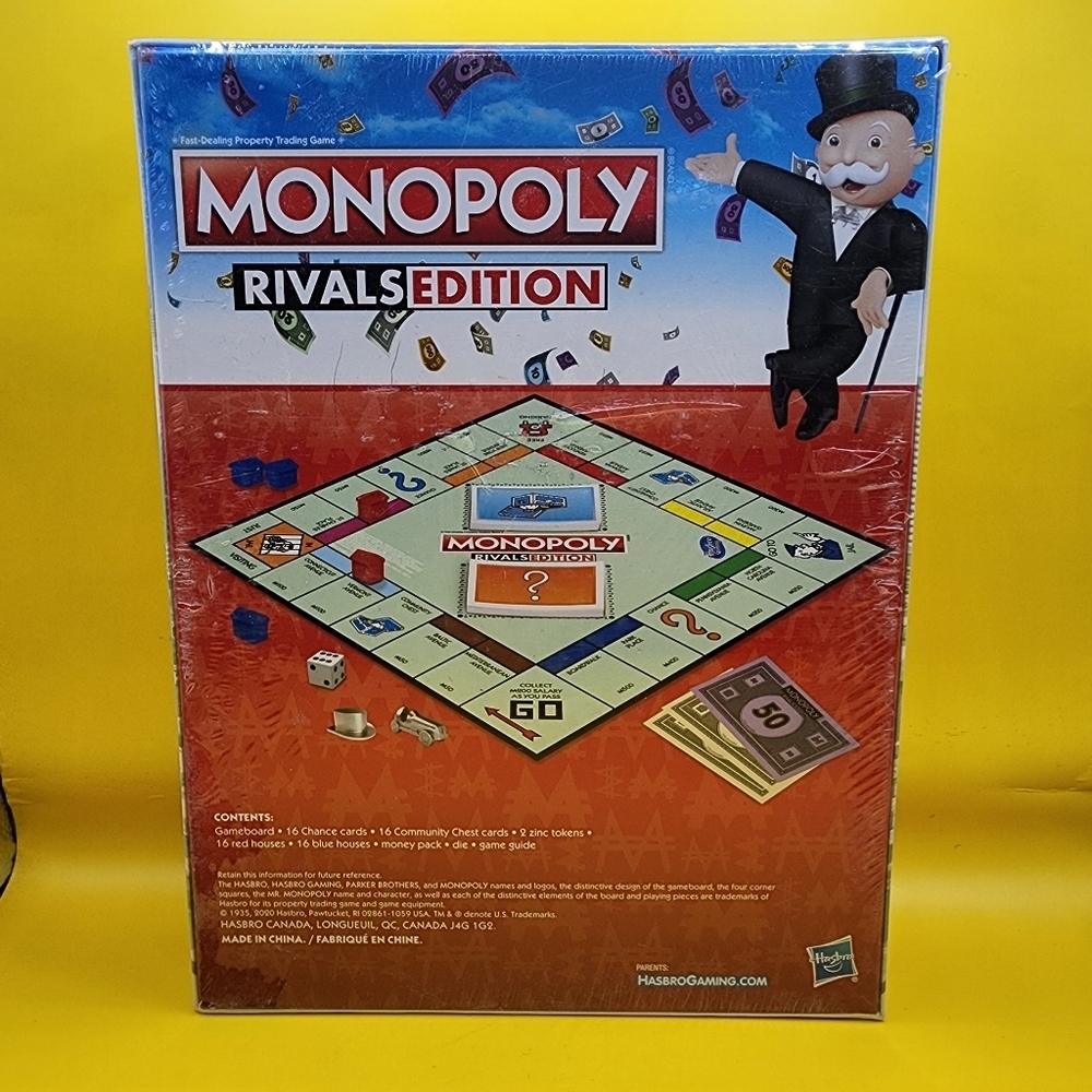 Monopoly Rivals Edition 2 Player Game Hasbro Gaming New Factory Sealed - Picture 2 of 2